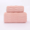 Coral Velvet Bath and Face Towel