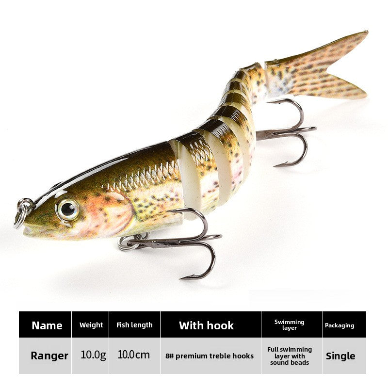 Multi-Section Bionic Loach Lure with Sound Beads
