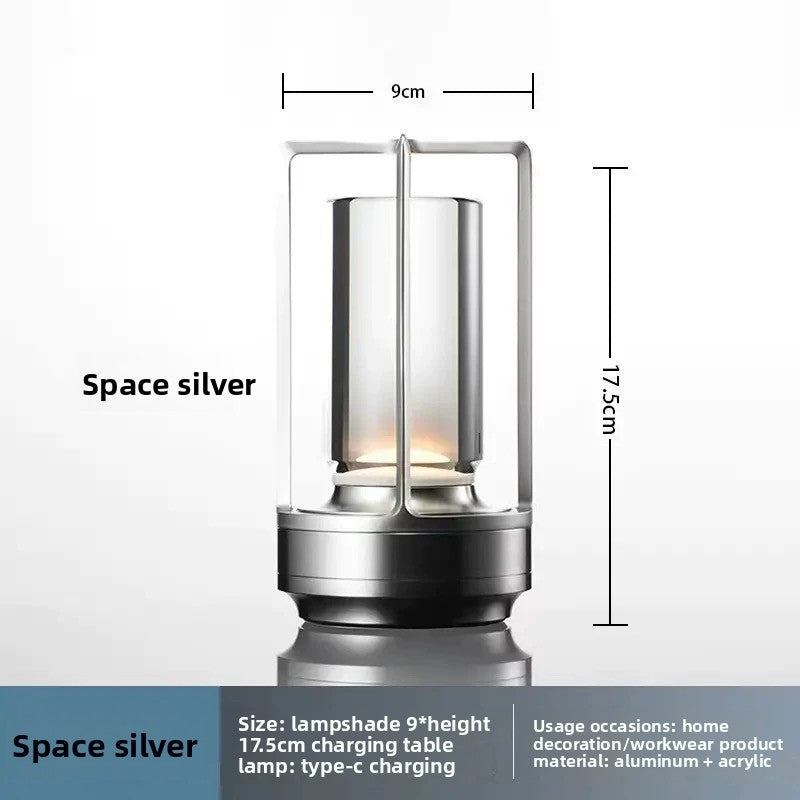Retro All-Aluminum Touch Table Lamp