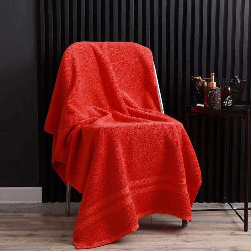 Bade- und Handtuch-Set aus reiner Baumwolle