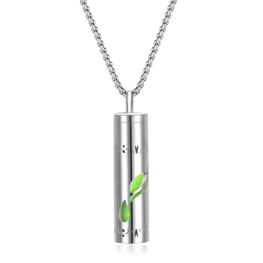 Stainless Steel Perfume Diffuser Pendant Necklace