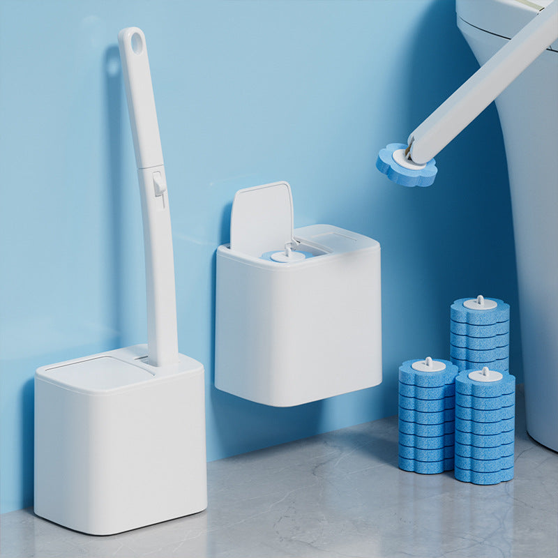 Ensemble brosse de toilettes tout-en-un