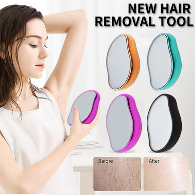 New Glass Frosted Exfoliator ? Hair Removal and Exfoliation Tool for Home Beauty Use