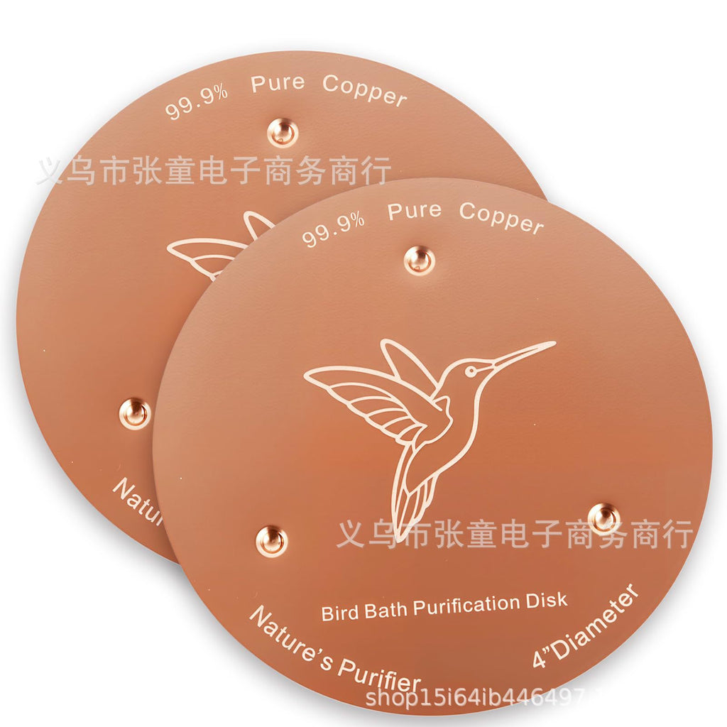 Cross-Border Amazon New Product Bird Bath Disk Bird Pool Cleaner Copper Disc