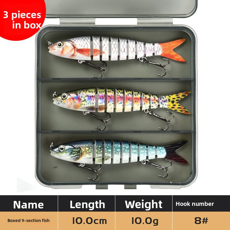 Multi-Section Bionic Loach Lure with Sound Beads