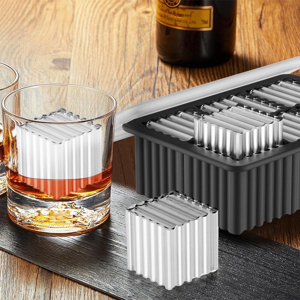 6-Cavity Whiskey Ice Ball and Cube Mold