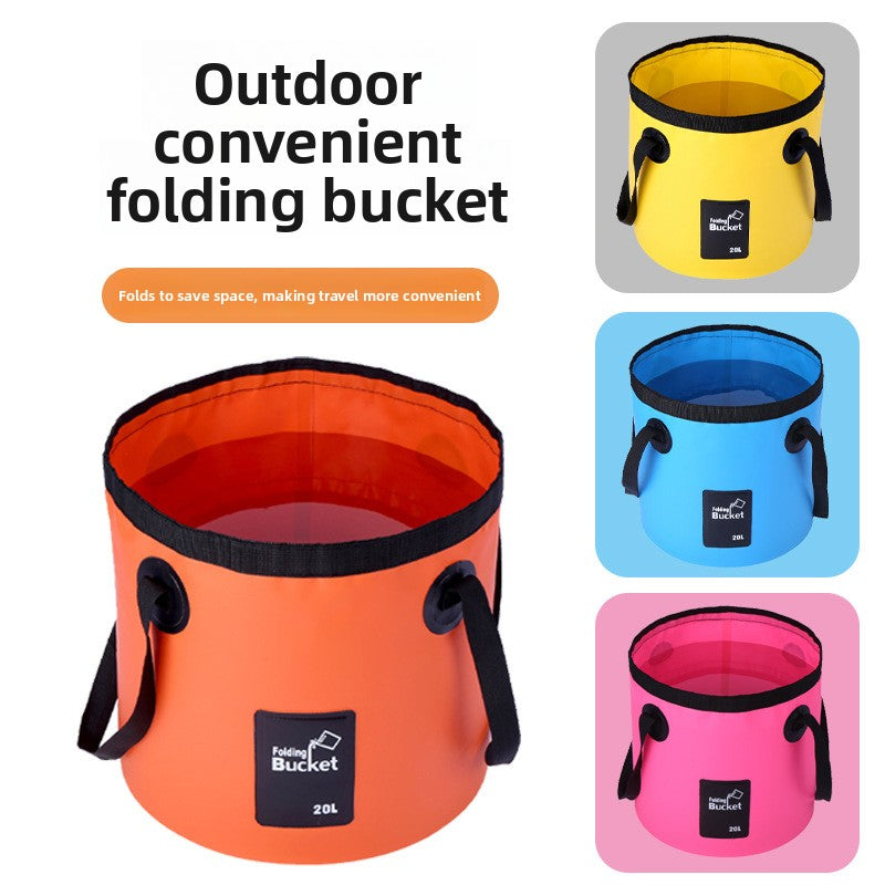 Outdoor folding fishing bucket