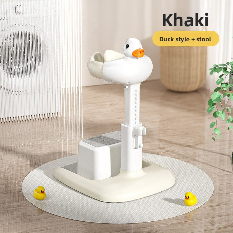 Adjustable Baby Bath Stand with Stool