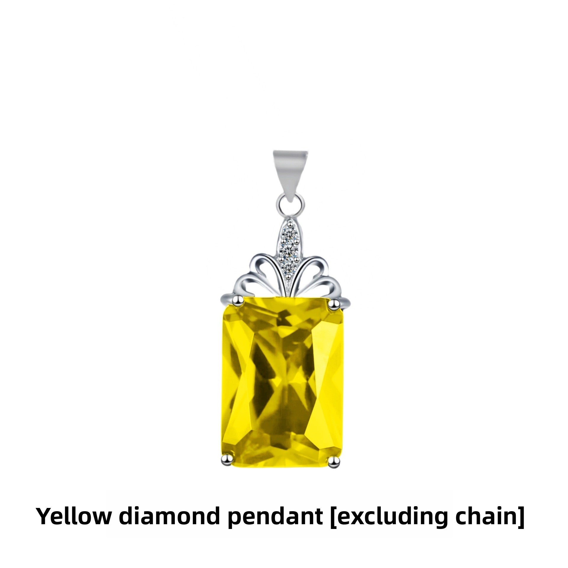 Geometric Gemstone Pendant with 18K Gold Plating