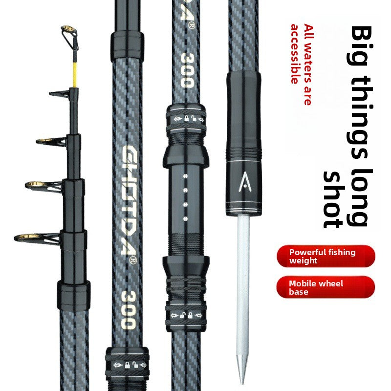 Super Hard All-Metal Long Casting Fishing Rod