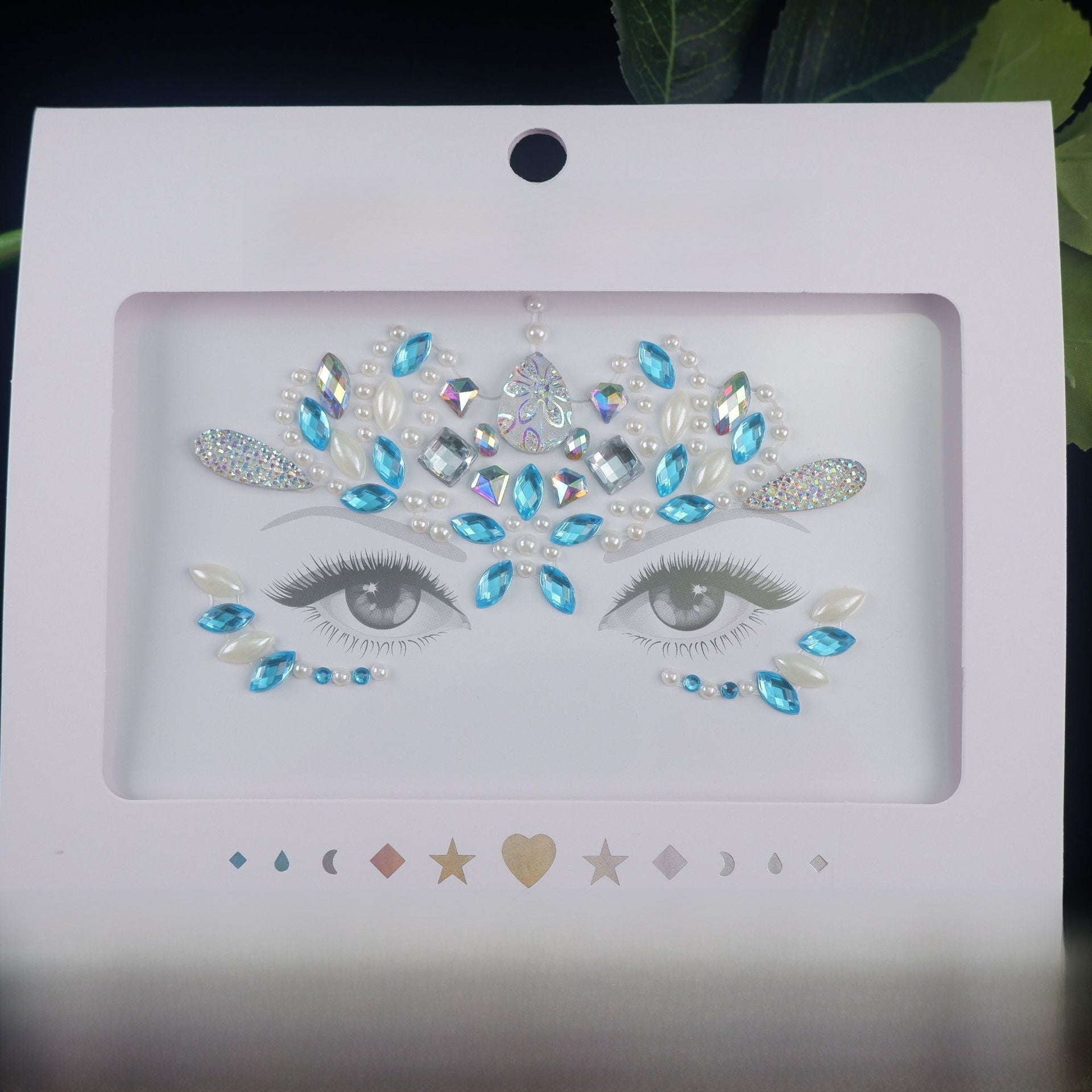 Acrylic diamond makeup face stickers