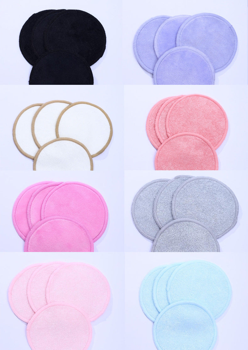Bamboo fiber makeup remover pad