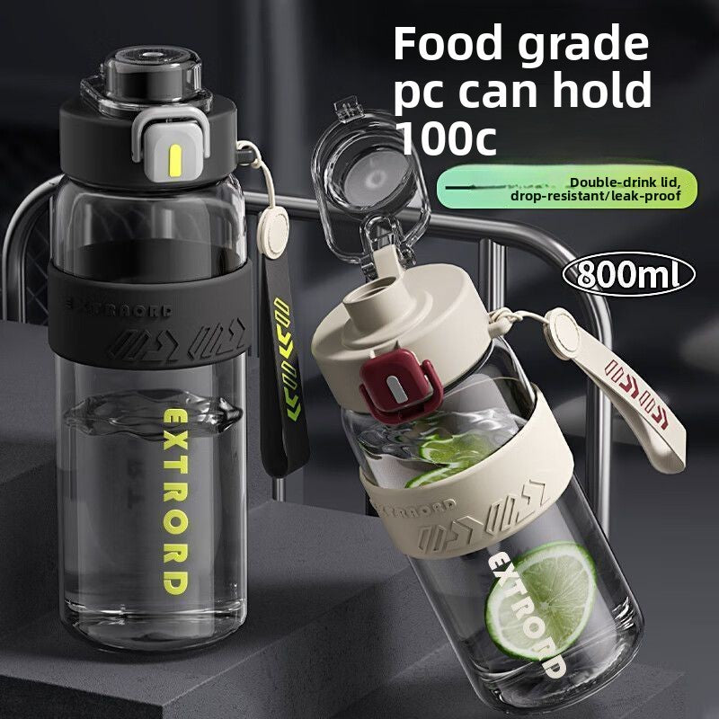 Sports Water Bottle with Straw