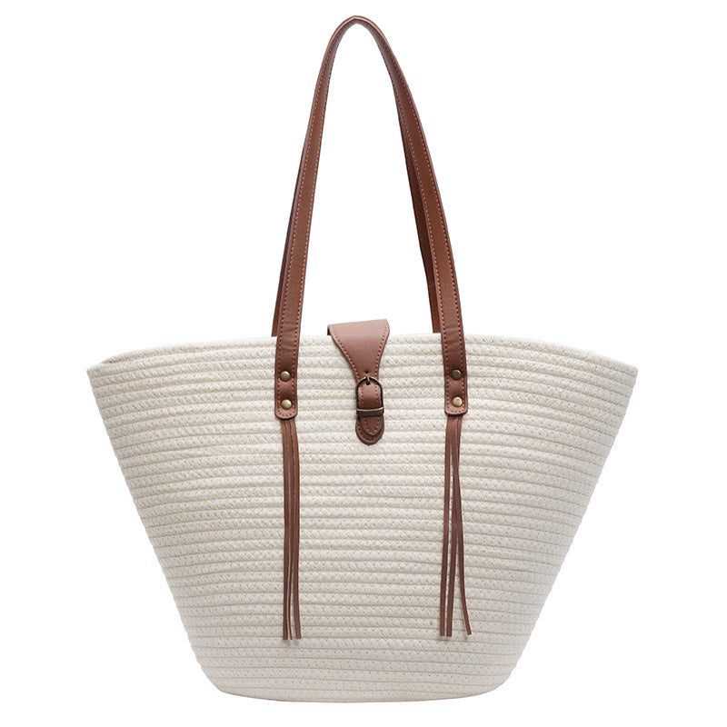 Casual Woven Tote Bag for Women