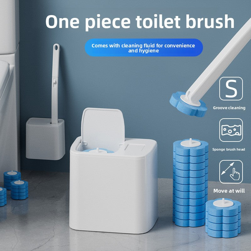 Ensemble brosse de toilettes tout-en-un