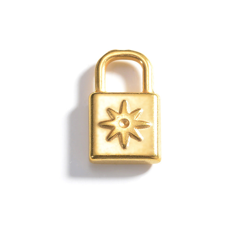 Electroplated Gold Bracelet with Pendant