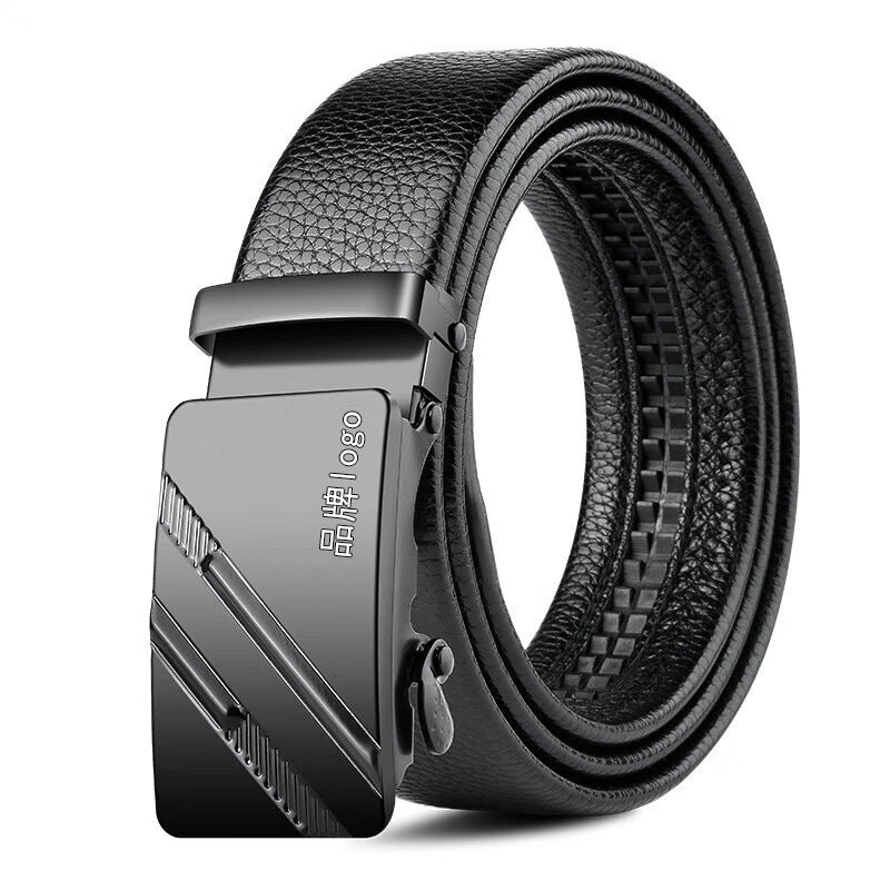 Mens Automatic Buckle Leather Belt