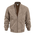 Blouson bombardier en daim pour homme