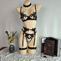 Embroidered Mesh Lingerie Bra