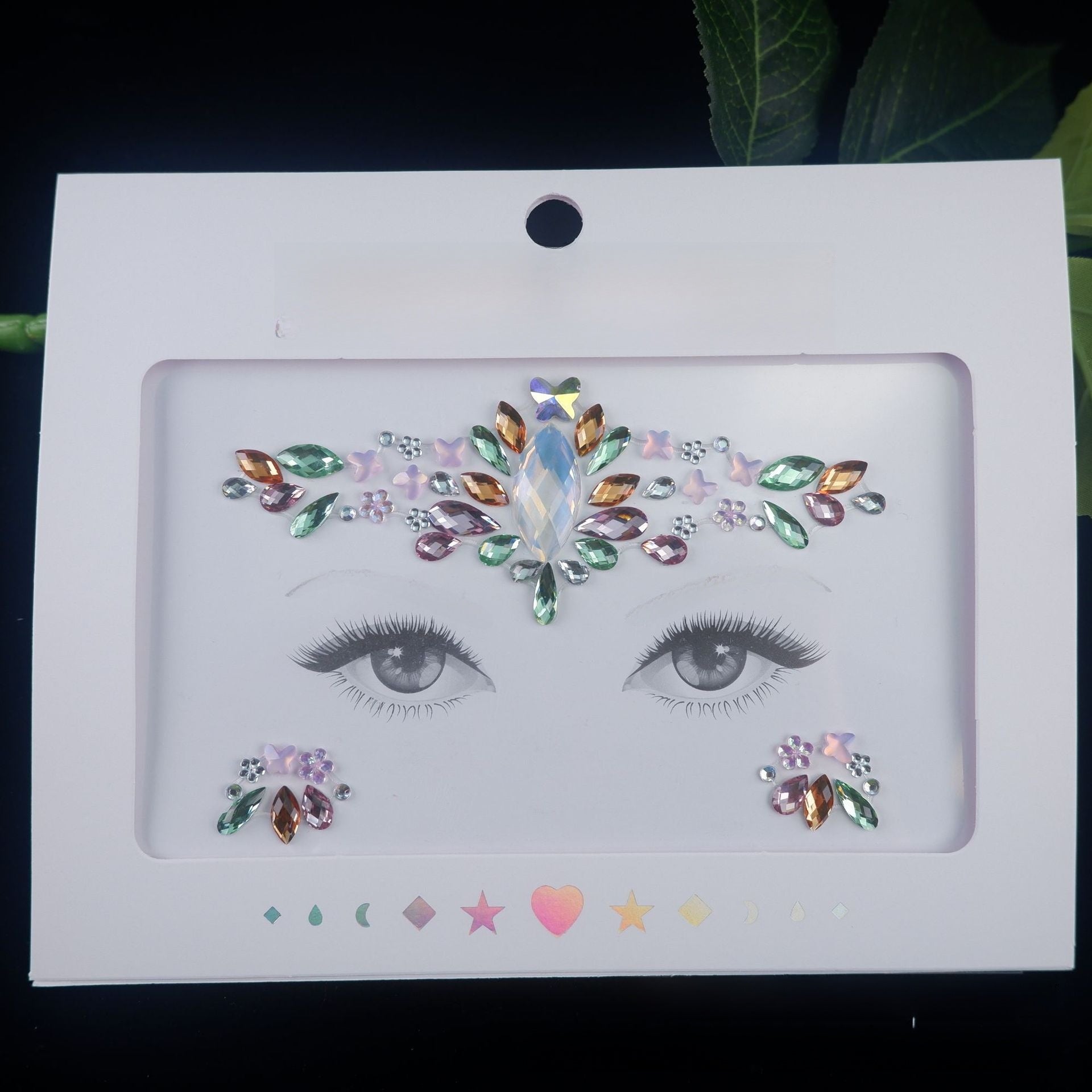 Acrylic diamond makeup face stickers