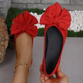 Pointed Bow Flat Shoes for Women