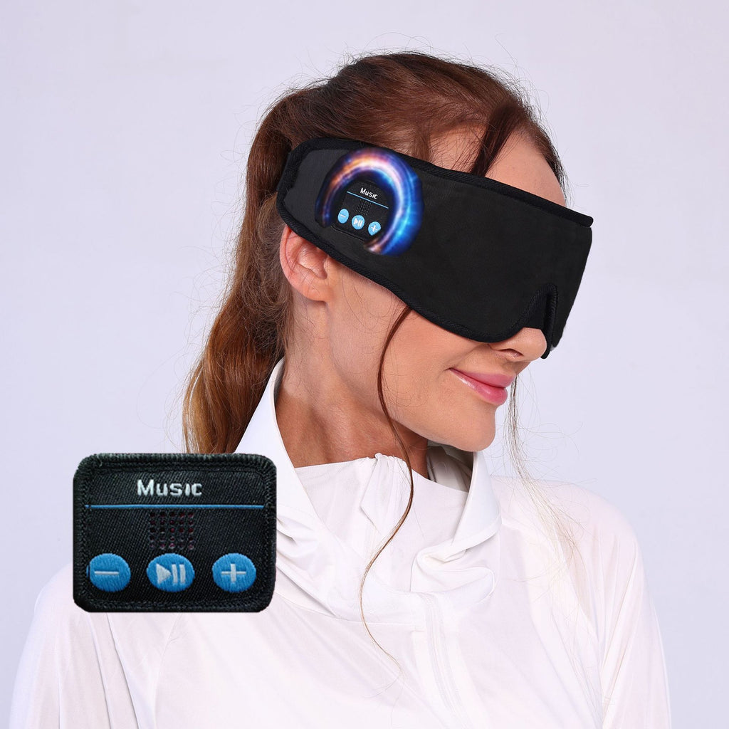 Masque de nuit sans fil Bluetooth 5.2 stéréo avec fonction musique et appels