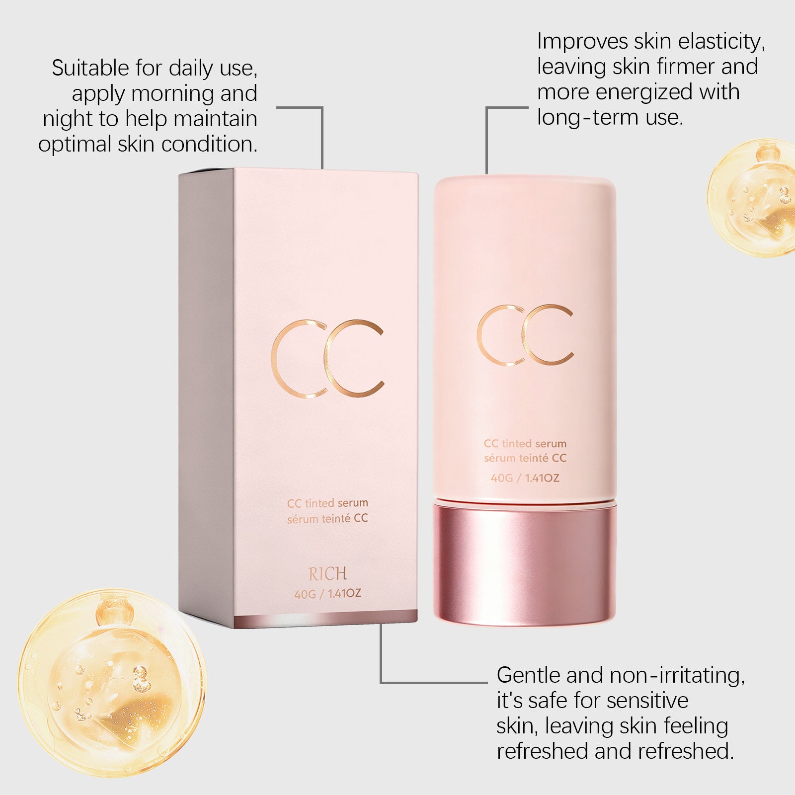 CC Tone-Up Creme No-Makeup-Look 40g Ivory bis Cocoa | CC No-Makeup Tone-Up Cream 40g Ivory to Cocoa Shades