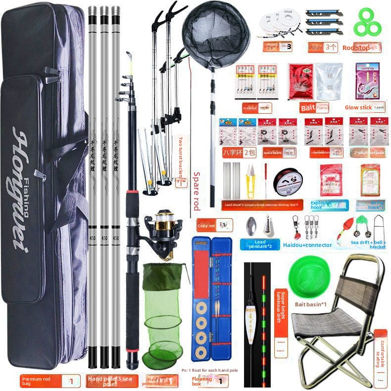 Complete Fishing Rod Set with Accessories