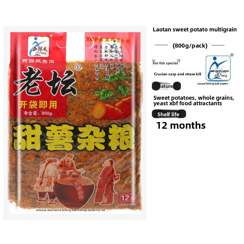 Old-timer brine mixed grain base fishing bait