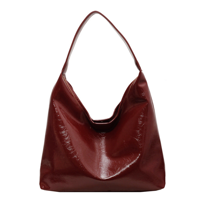 Soft Leather Retro Tote Bag for Women
