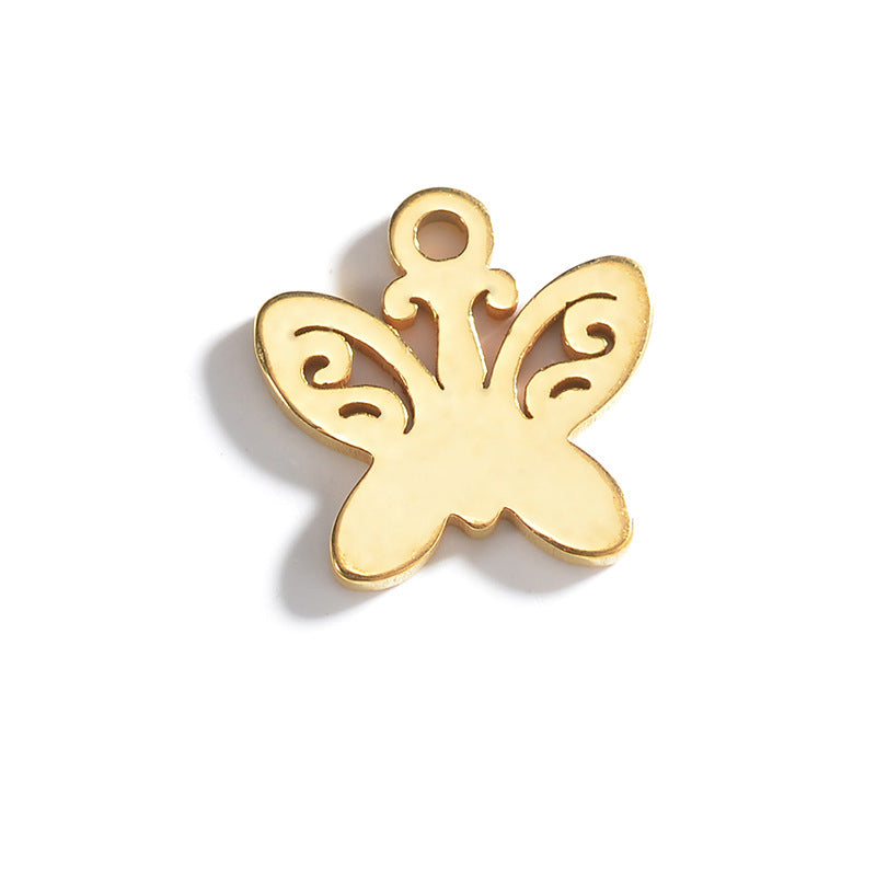 Electroplated Gold Bracelet with Pendant