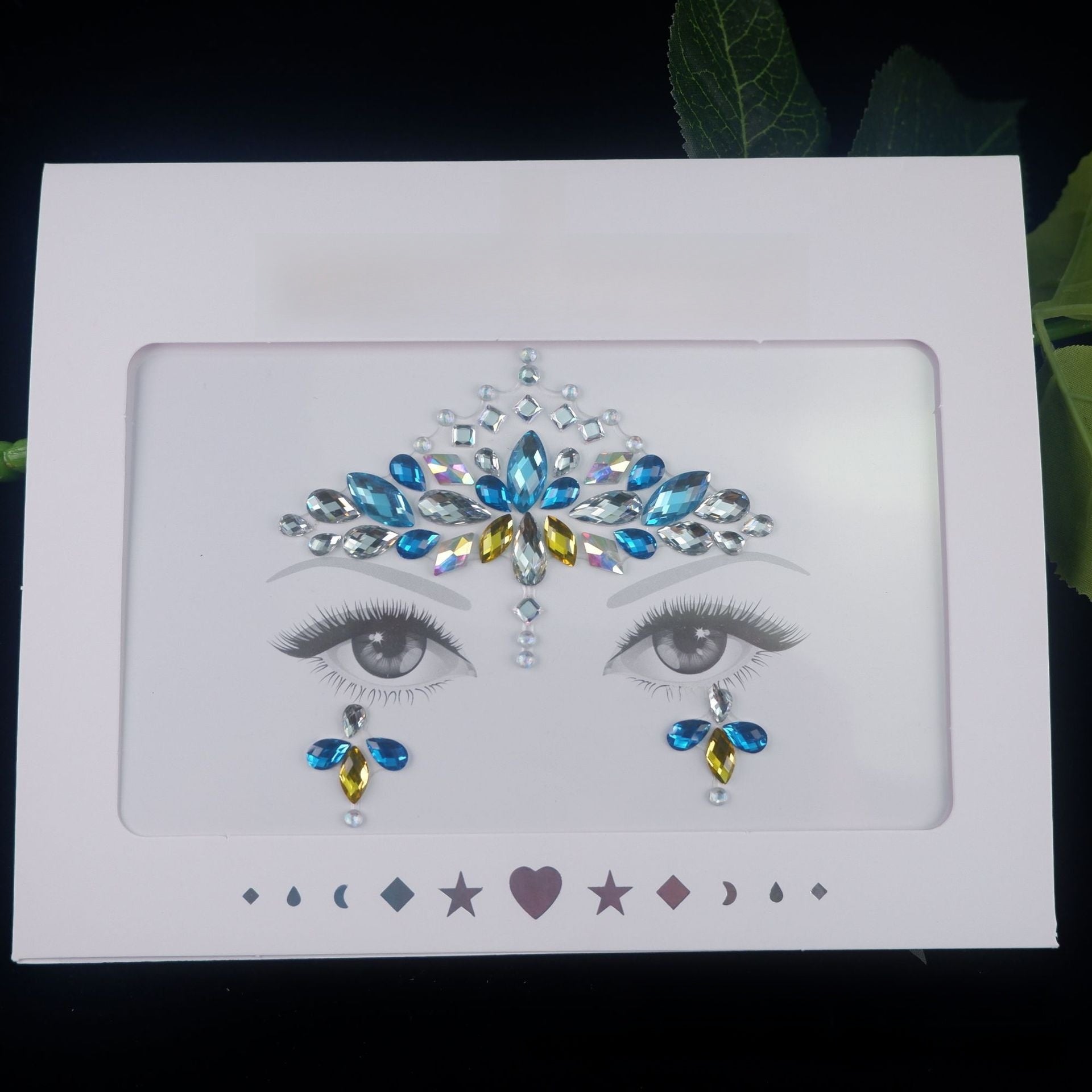 Acrylic diamond makeup face stickers