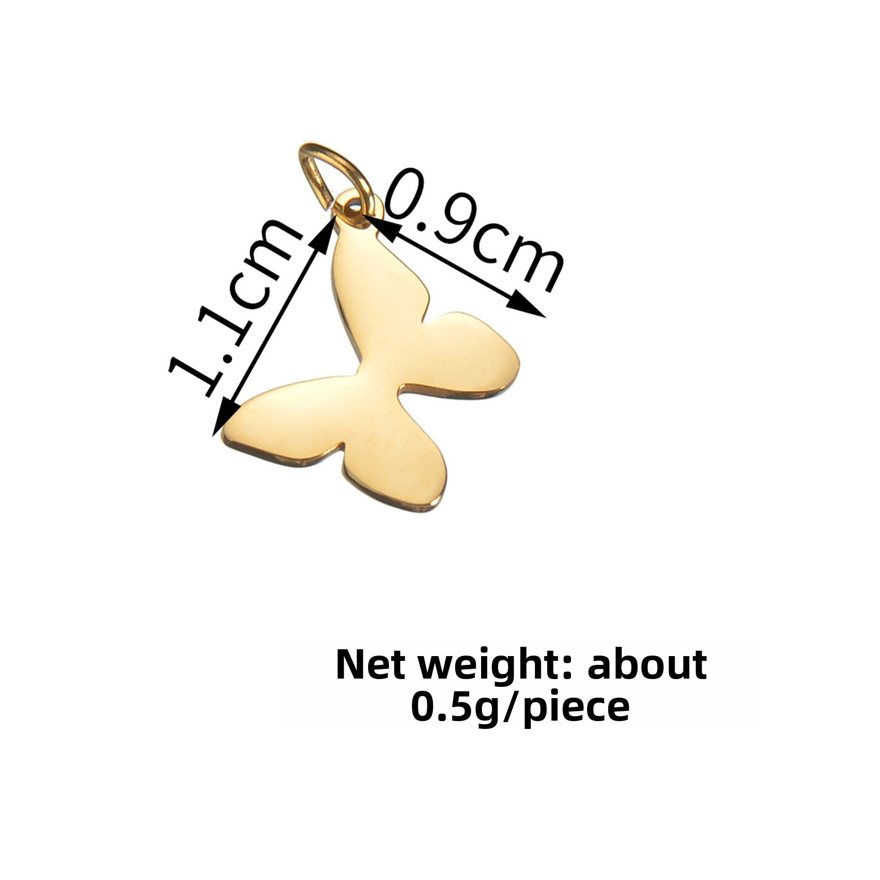 Electroplated Gold Bracelet with Pendant