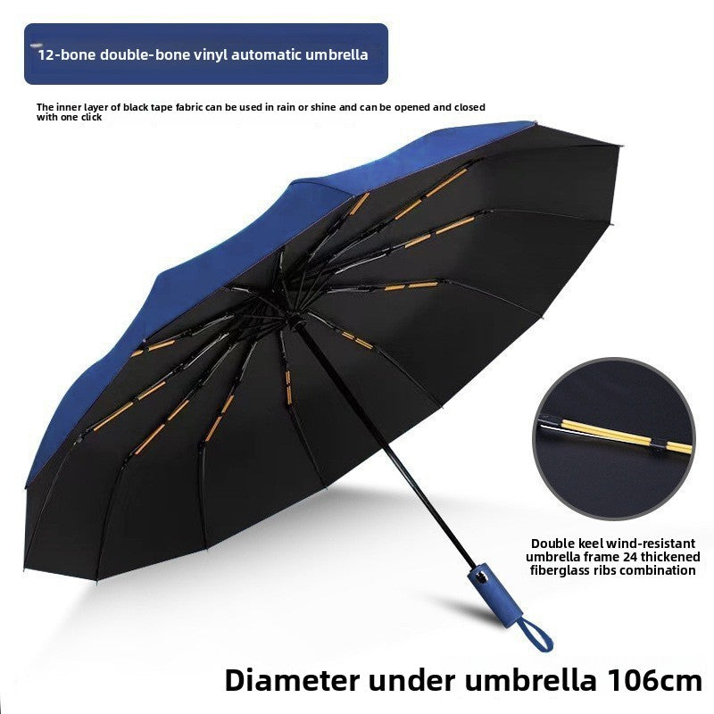 Automatic Folding Umbrella Sun Rain Protection