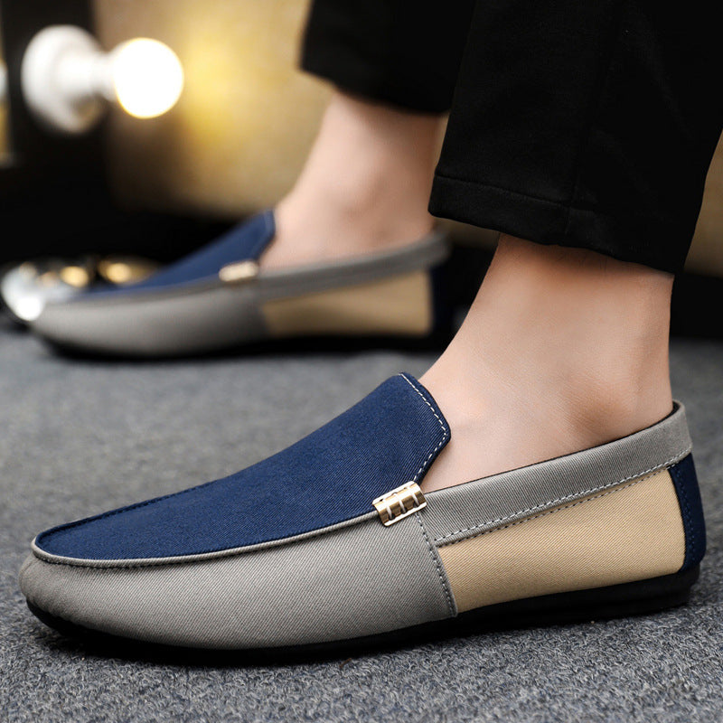 Atmungsaktive Slip-On-Segeltuchschuhe für Herren