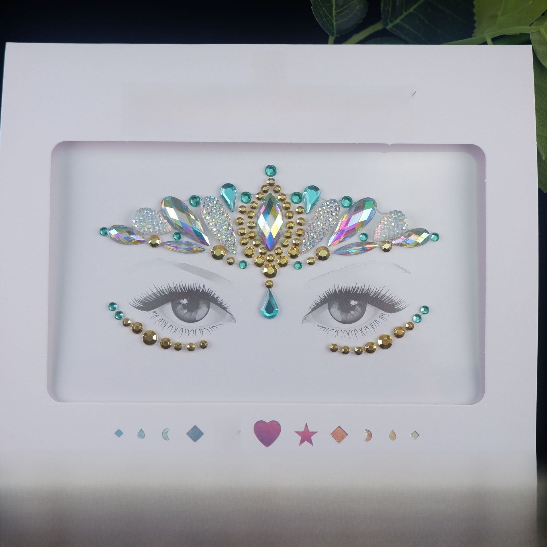 Acrylic diamond makeup face stickers