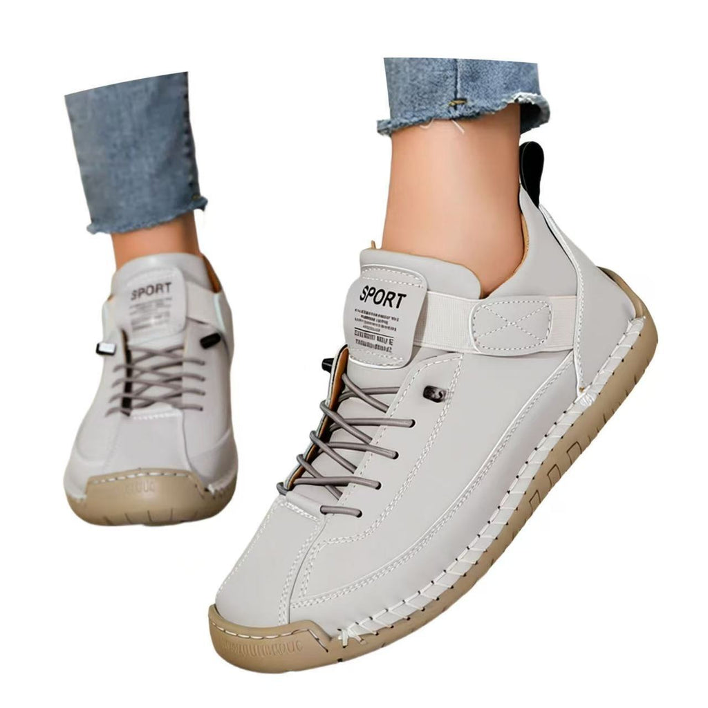 Handgenähte Damen-Freizeitschuhe flach