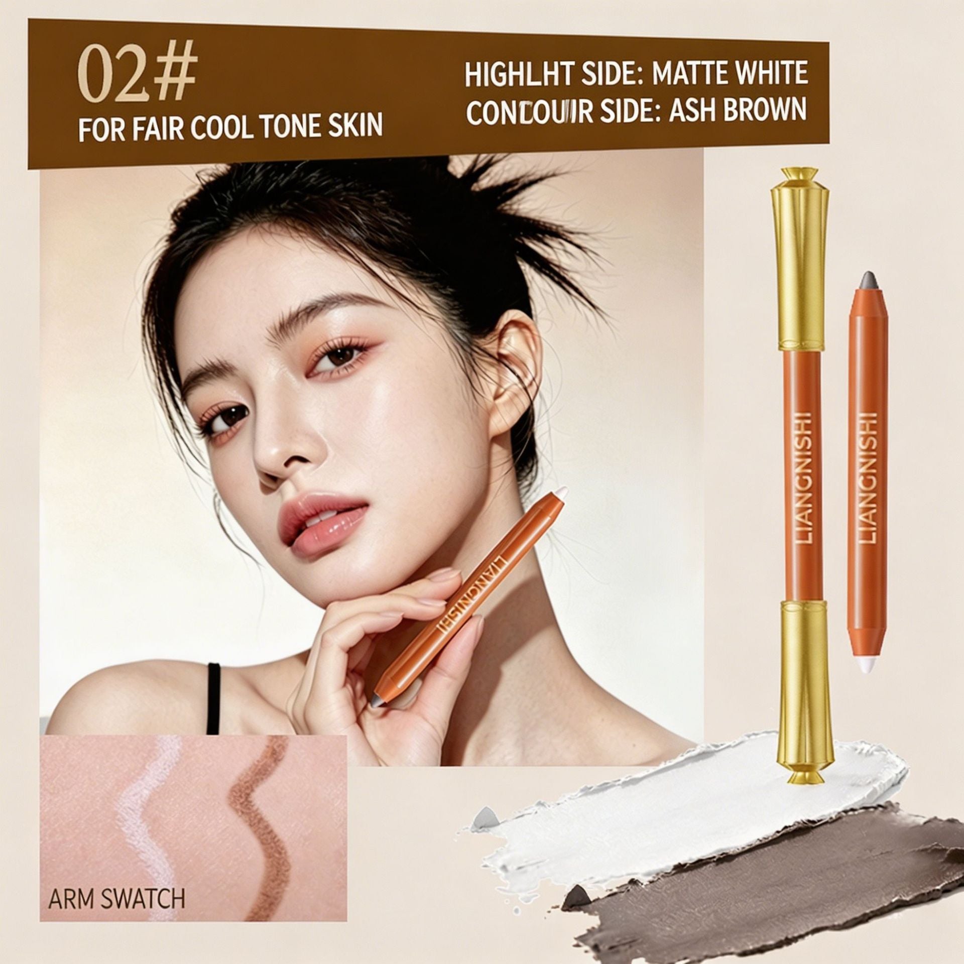 Double Ended Contour Highlight Makeup Pen