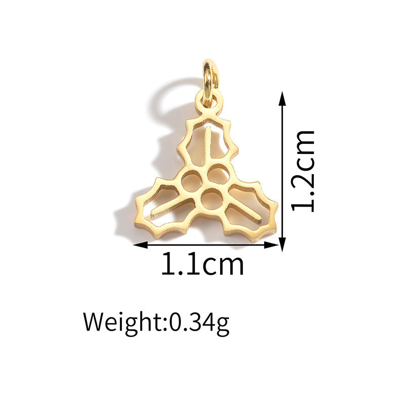 Electroplated Gold Bracelet with Pendant