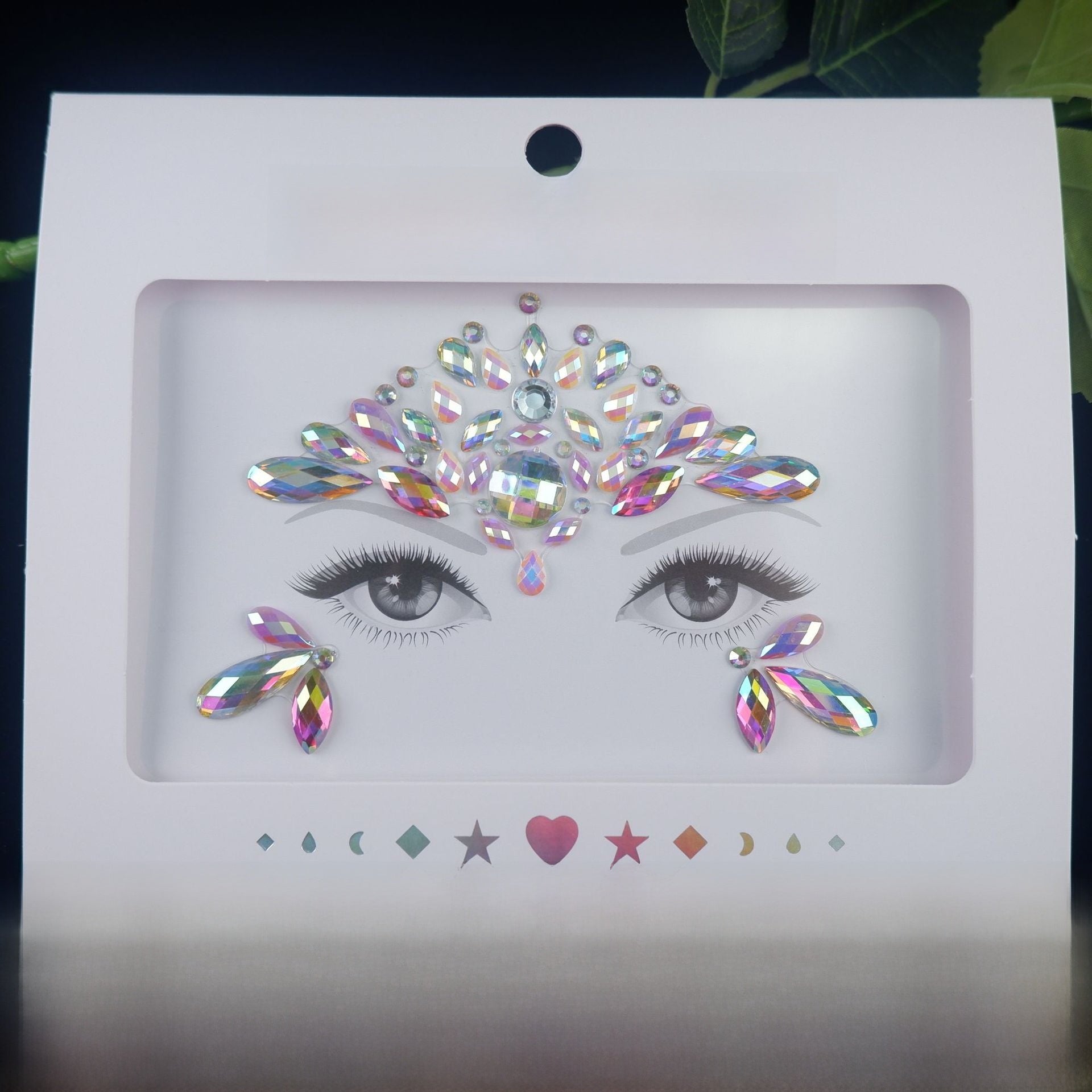 Acrylic diamond makeup face stickers