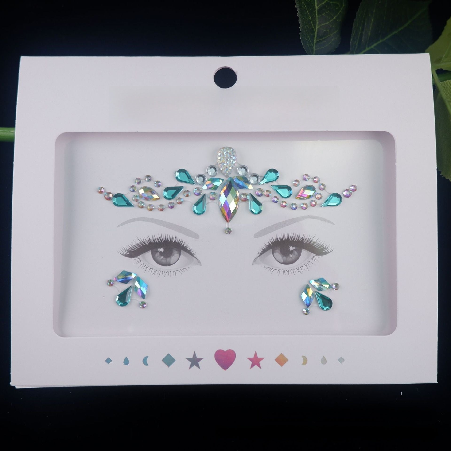 Acrylic diamond makeup face stickers