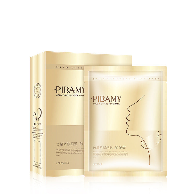 Gold Tightening Neck Mask Cream with Vibration