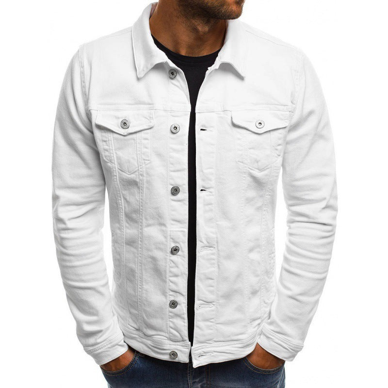 Veste en jean ajustée pour homme