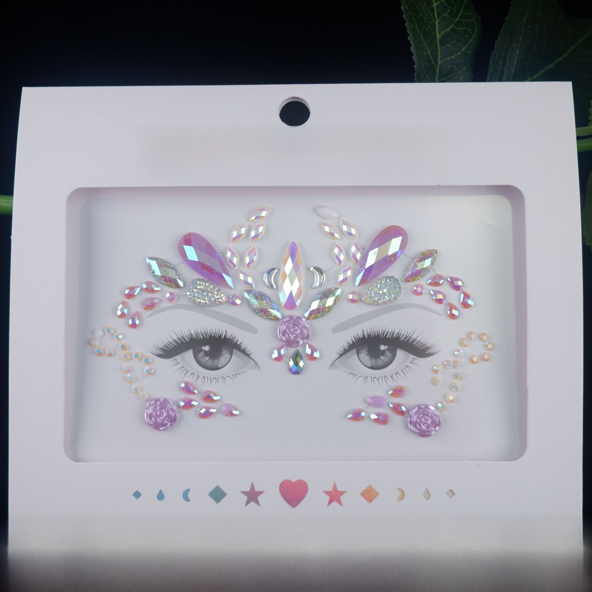 Acrylic diamond makeup face stickers