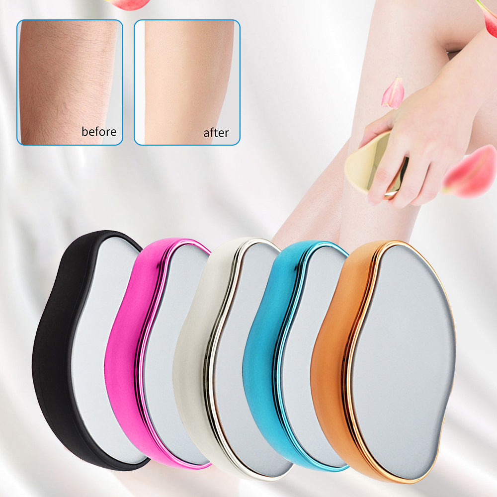 New Glass Frosted Exfoliator ? Hair Removal and Exfoliation Tool for Home Beauty Use
