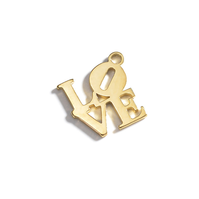 Electroplated Gold Bracelet with Pendant