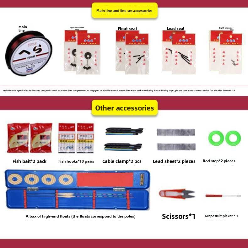 Complete Fishing Rod Set with Accessories