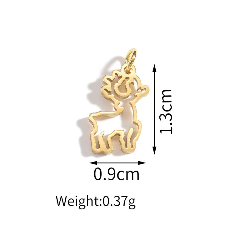 Electroplated Gold Bracelet with Pendant