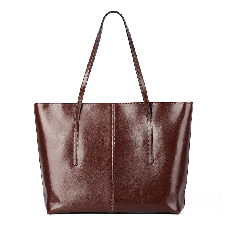 Genuine Leather Women Tote Bag