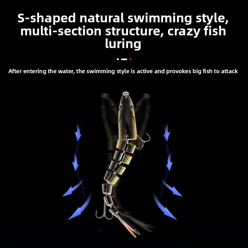 Multi-Section Bionic Loach Lure with Sound Beads